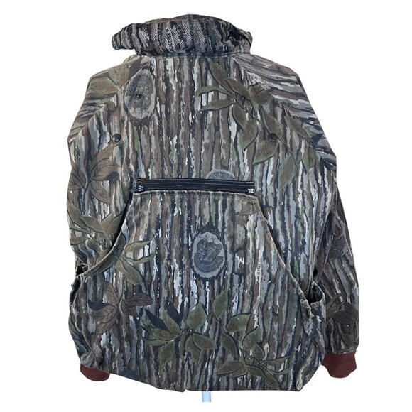 Vintage 10X Mens Medium NWTF Jacket Realtree Camo Hunting Insect Hood Seat Pad - Picture 2 of 13